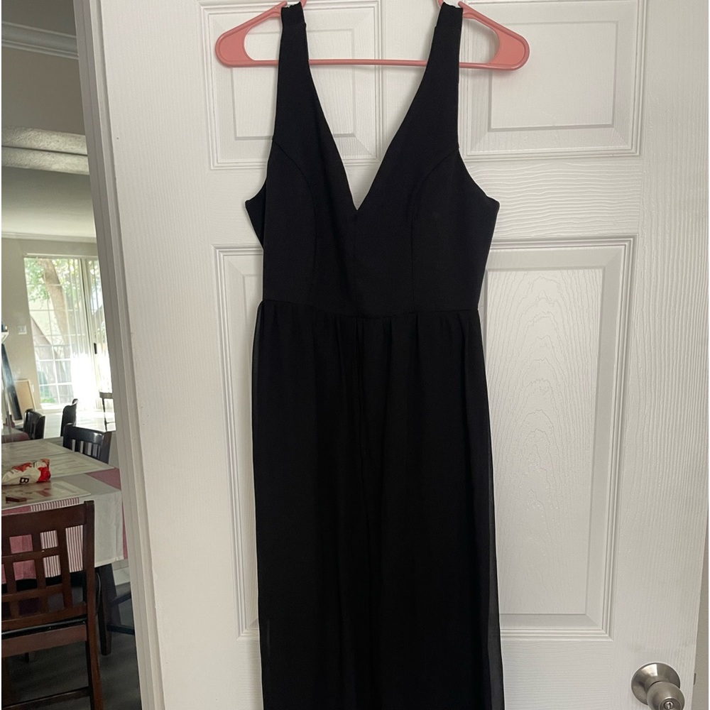 Casual long dress black
